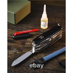 Victorinox Swiss Army Swiss Champ Pocket Knife (Black), 91mm