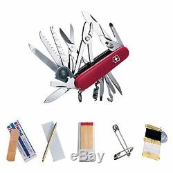Victorinox Swiss Army Swiss Champ SOS Set Pocket Knife 47 Functions Red