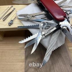 Victorinox Swiss Army SwissChamp Multi-Tool Pocket Knife Red Pen Pin Tweezers
