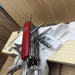 Victorinox Swiss Army SwissChamp Multi-Tool Pocket Knife Red Pen Pin Tweezers