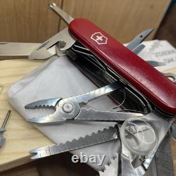 Victorinox Swiss Army SwissChamp Multi-Tool Pocket Knife Red Pen Pin Tweezers