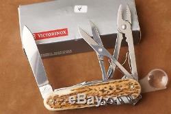 Victorinox Swiss Army Swisschamp Pocket Knife RARE staghorn stag horn NIB