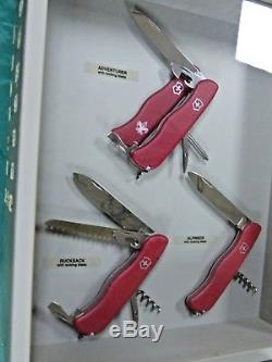 Victorinox Swiss Army Switzerland Factory Dealer Display 6 piece lock knife set