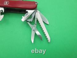 Victorinox Swiss Army Woodsman 91mm Red Folding Pocket Knife Multi Tool