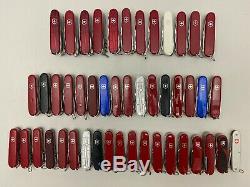 Victorinox Swiss Army knives lot of 47
