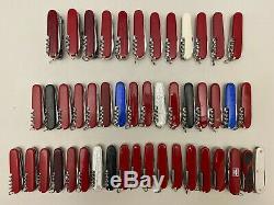 Victorinox Swiss Army knives lot of 47
