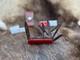 Victorinox Swiss Handyman Knife Red Handles & Brown Leather Sheath Mint In Box