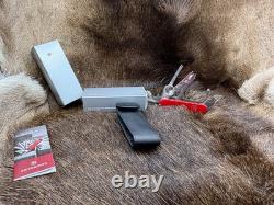 Victorinox Swiss Swiss Champ Knife Red Handles & Leather Sheath Mint In Box++