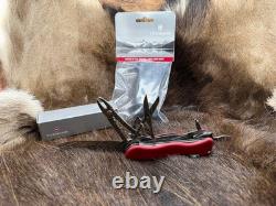 Victorinox Swiss WorkChamp Red Handle, Stainless Blades & Sheath Mint In Box++