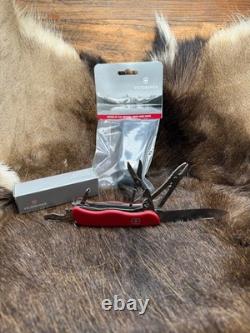 Victorinox Swiss WorkChamp Red Handle, Stainless Blades & Sheath Mint In Box++