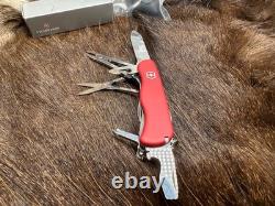 Victorinox Swiss WorkChamp Red Handle, Stainless Blades & Sheath Mint In Box++