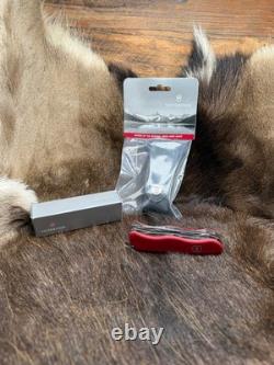 Victorinox Swiss WorkChamp Red Handle, Stainless Blades & Sheath Mint In Box++