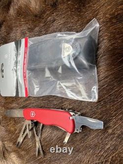 Victorinox Swiss WorkChamp Red Handle, Stainless Blades & Sheath Mint In Box++