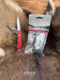 Victorinox Swiss WorkChamp Red Handle, Stainless Blades & Sheath Mint In Box++