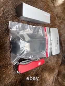 Victorinox Swiss WorkChamp Red Handle, Stainless Blades & Sheath Mint In Box++