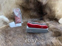 Victorinox Swiss WorkChamp Red Handle, Stainless Blades & Sheath Mint In Box++