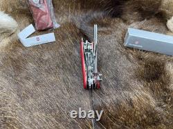 Victorinox Swiss WorkChamp Red Handle, Stainless Blades & Sheath Mint In Box++