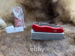 Victorinox Swiss WorkChamp Red Handle, Stainless Blades & Sheath Mint In Box++