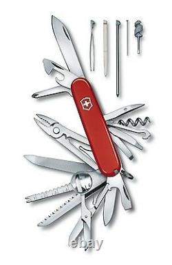 Victorinox SwissChamp & Classic Red Combo Swiss Army Knife Set With Leather Pouch