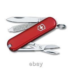 Victorinox SwissChamp & Classic Red Combo Swiss Army Knife Set With Leather Pouch
