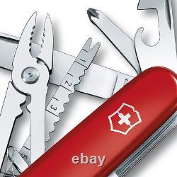 Victorinox SwissChamp & Classic Red Combo Swiss Army Knife Set With Leather Pouch