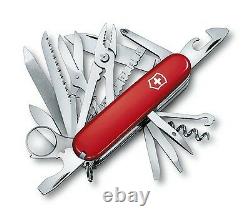 Victorinox SwissChamp & Classic Red Combo Swiss Army Knife Set With Leather Pouch