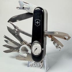 Victorinox SwissChamp Quartz Black Working Watch Plus Scales Mint