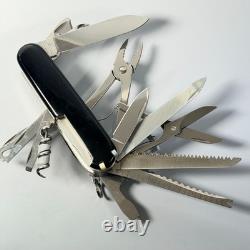 Victorinox SwissChamp Quartz Black Working Watch Plus Scales Mint