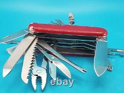 Victorinox SwissChamp SUPERTIMER Swiss Army Knife Multi Tool! CHIPPED SCALE