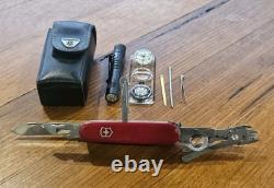 Victorinox SwissChamp Swiss Army Knife With Leather Pouch & Accessories
