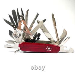 Victorinox SwissChamp XLT 91mm 49 Functions Translucent Red Excellent