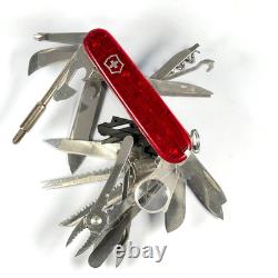 Victorinox SwissChamp XLT 91mm 49 Functions Translucent Red Excellent