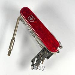 Victorinox SwissChamp XLT 91mm 49 Functions Translucent Red Excellent