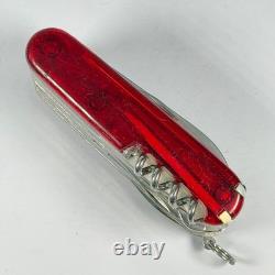Victorinox SwissChamp XLT 91mm 49 Functions Translucent Red Excellent