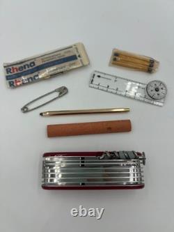 Victorinox SwissTool Multi Tool Deluxe Leather Pouch Complete Accessory Kit