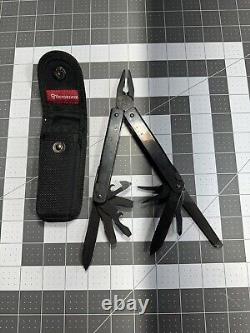 Victorinox SwissTool MultiTool Black Oxide Swiss Army Knife Excellent 7045