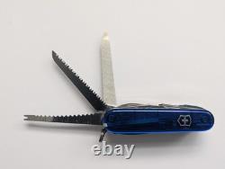 Victorinox Swisschamp Plus Swiss Army Knife Translucent Blue 91mm Multi-Tool