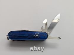 Victorinox Swisschamp Plus Swiss Army Knife Translucent Blue 91mm Multi-Tool
