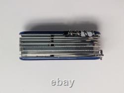Victorinox Swisschamp Plus Swiss Army Knife Translucent Blue 91mm Multi-Tool