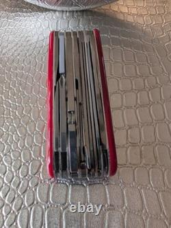 Victorinox Swisschamp SOS Kit Model 4.0567 Swiss Army Knife Leather Case Black