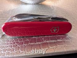 Victorinox Swisschamp SOS Kit Model 4.0567 Swiss Army Knife Leather Case Black