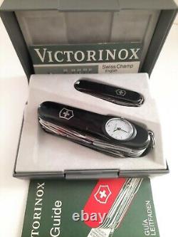 Victorinox Swisschamp Supertimer Duo Knife Set Rare Swiss Army Watch Pocket