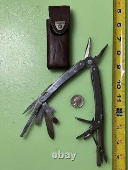 Victorinox Swisstool Spirit Swiss Army Knife Multi Tool Nice Cond. W Sheath #197