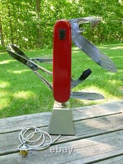 Victorinox Switzerland Swiss Army Knife Stand Display Accessory Animated Motor