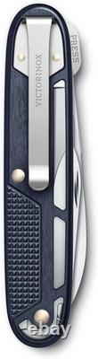 Victorinox Synergy Alox Swiss Army Knife 9 Functions and Carry Clip, Blue