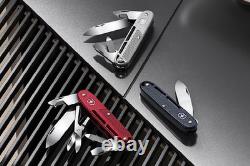 Victorinox Synergy Alox Swiss Army Knife 9 Functions and Carry Clip, Blue