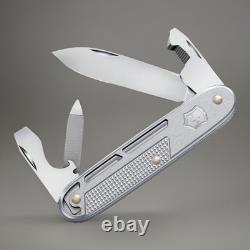 Victorinox Synergy Silver 93mm Refined Alox Swiss Army Knife Pocket Clip US Ship