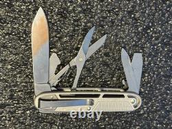 Victorinox Synergy X Refined Alox Silver 93mm Swiss Army Lock Blade Pocket Clip