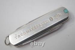 Victorinox Tiffany & Co Makers Sterling Silver Classic Swiss Army Knife ag925 NY