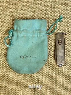 Victorinox Tiffany & Co. Sterling 925 750 Glod Plated Leaf Swiss Army Knife